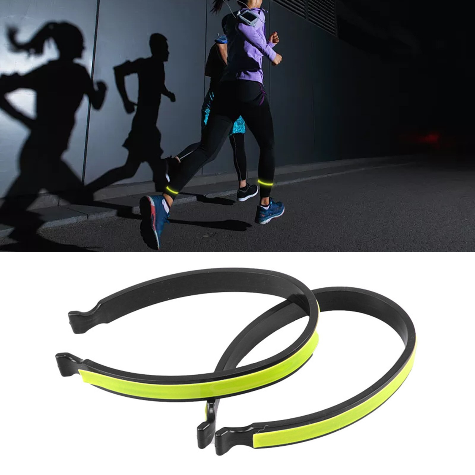 Reflective Clips Bicycle Pants Clip 10.1 Cm X 1.1 Cm Reflective Strips Hot Sale