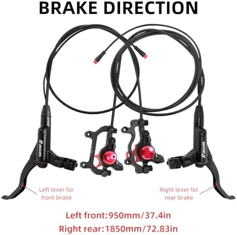 Z00M HB875E Ebike Hydraulic Disc Brake Set, Electric Power-Off Hydraulic Brake S