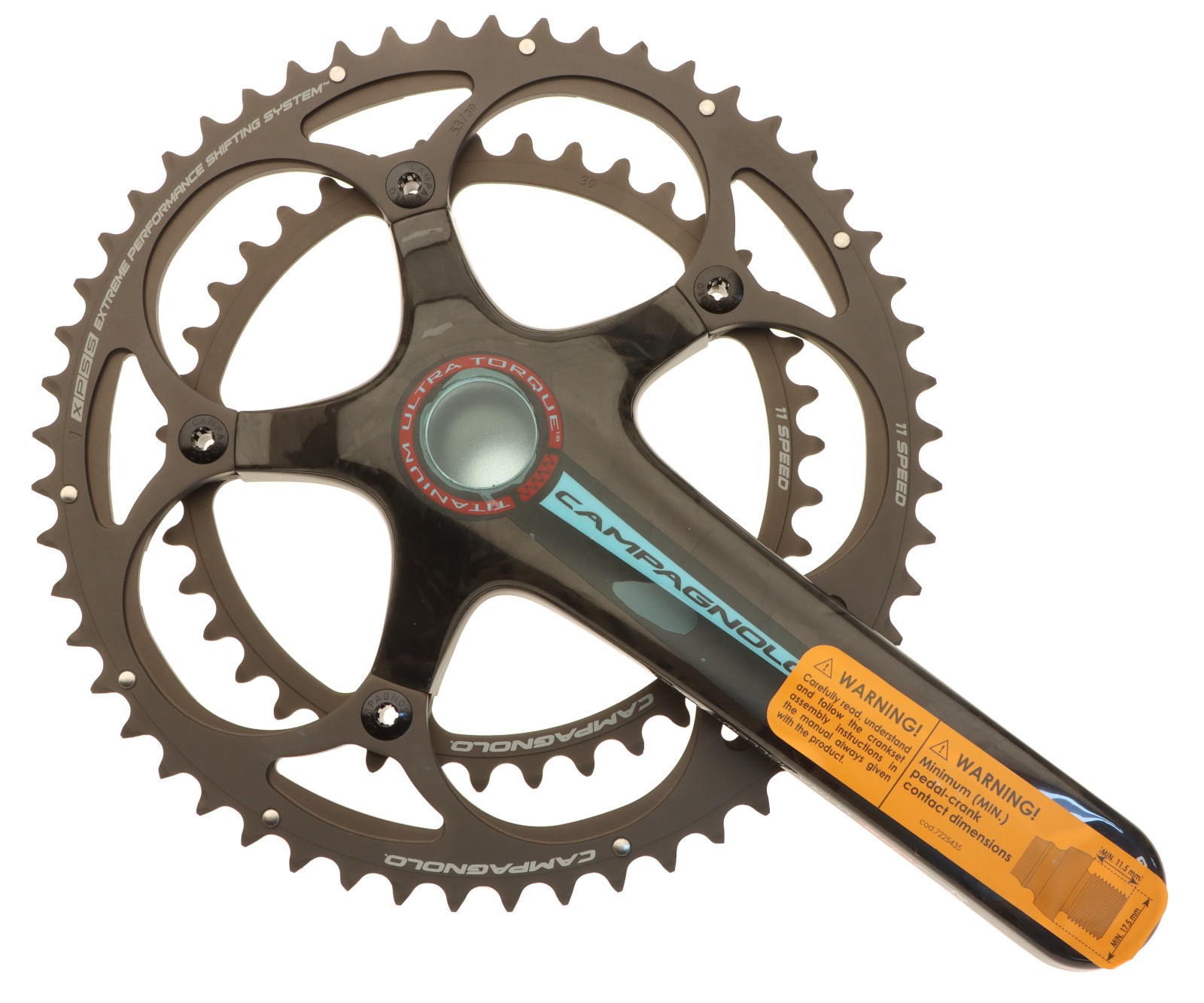 Campagnolo Super Record Titanium Crankset 53/39T 11s 170mm ’11 Ultra-Torque NEW
