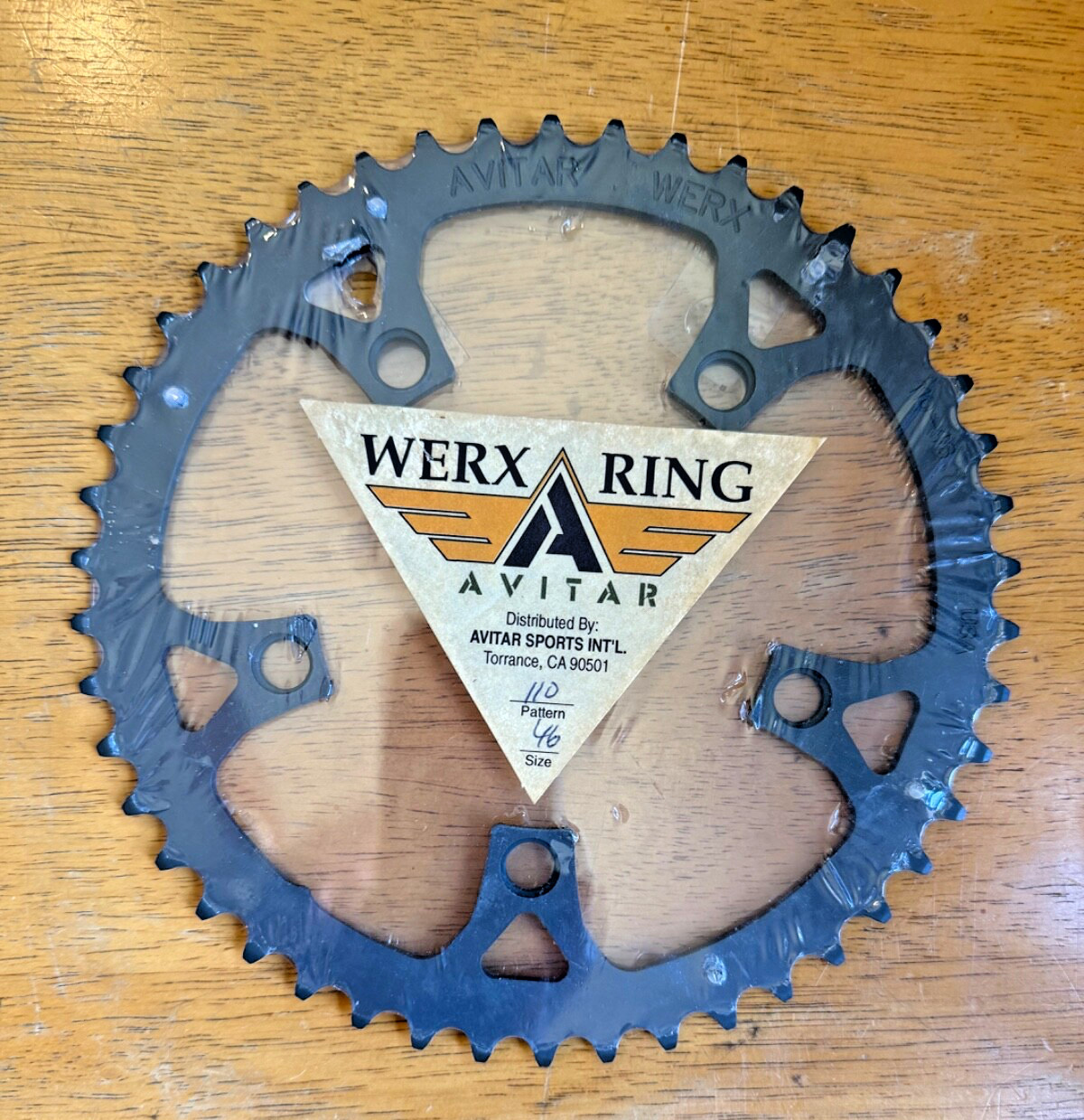 Avitar Werx Ring 46T 110 BCD MTB Chainring 5 Bolt USA HEAT TREATED /NOS= Vintage