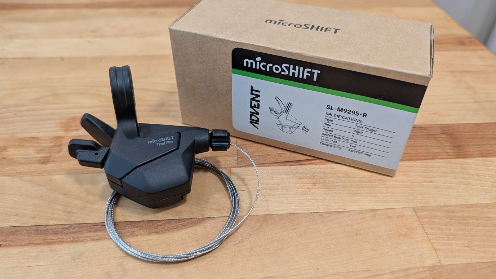microSHIFT ADVENT 9 Speed Trail Trigger Pro Right Shifter (SL-M9295-R)