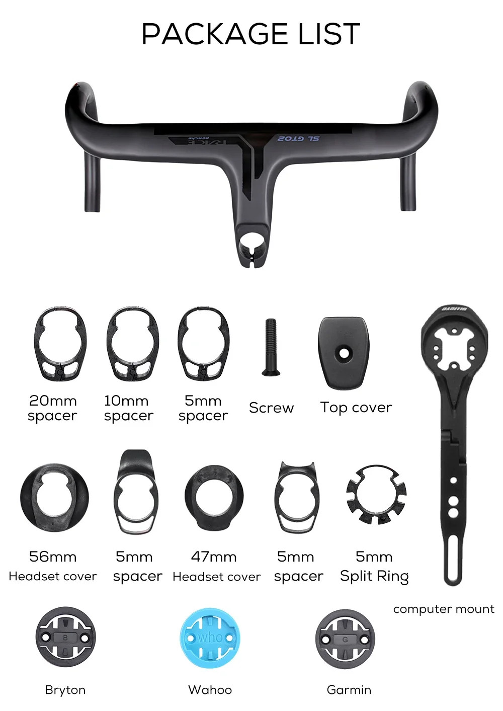 Road Bike All Carbon Integrated Self-propelled Clamp Diameter 28.6mm 80-120mm