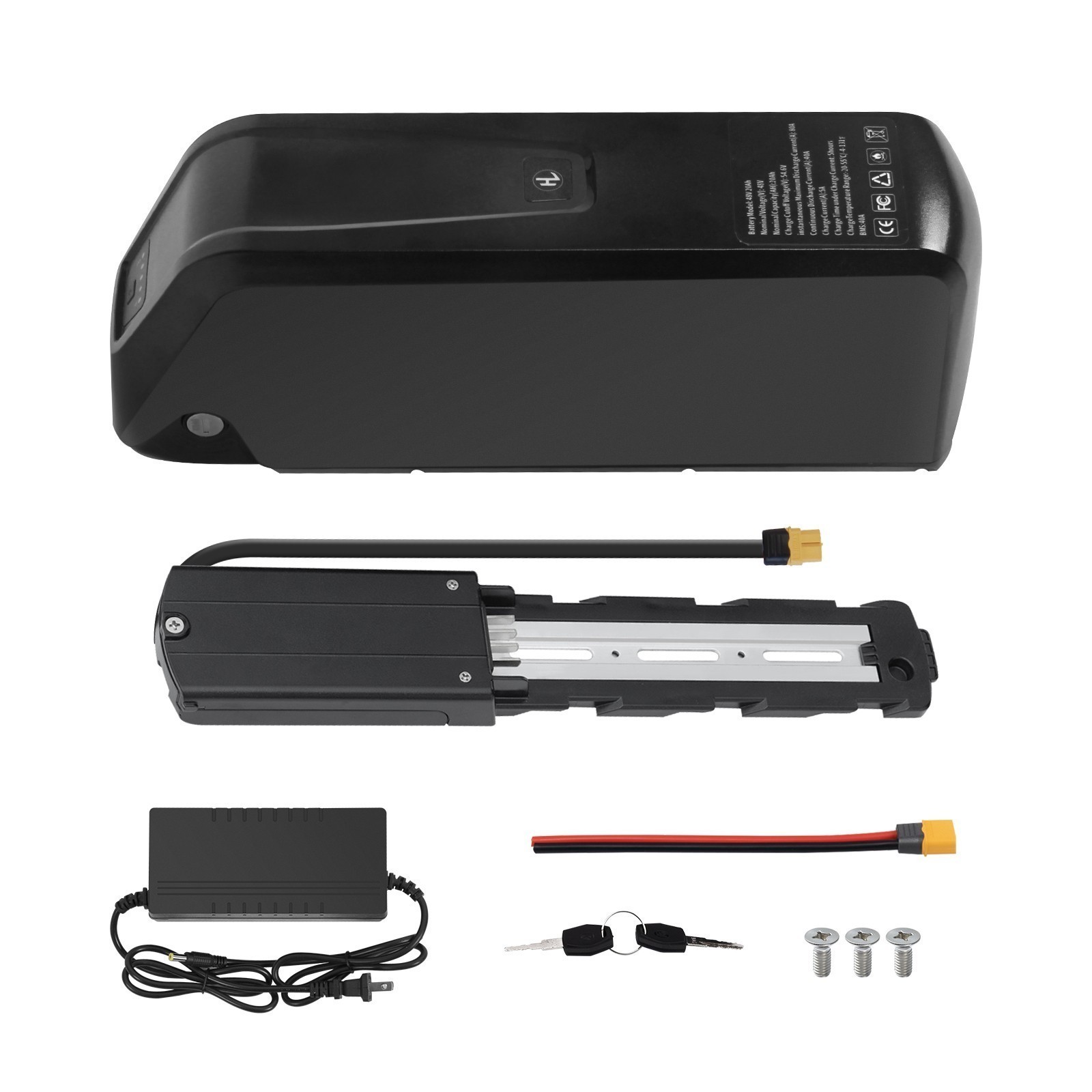 Electric Bicycle 48V 10A/15A/20A Hailong Lithium Ebike Battery 0-1500W 4Pin/5Pin