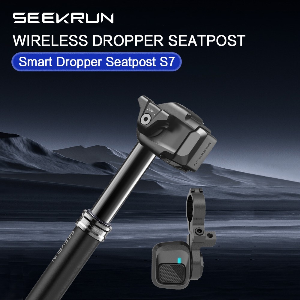 SEEKRUN S7 Wireless Dropper Seatpost Bicycle Bluetooth Seat Post 120/150/175mm