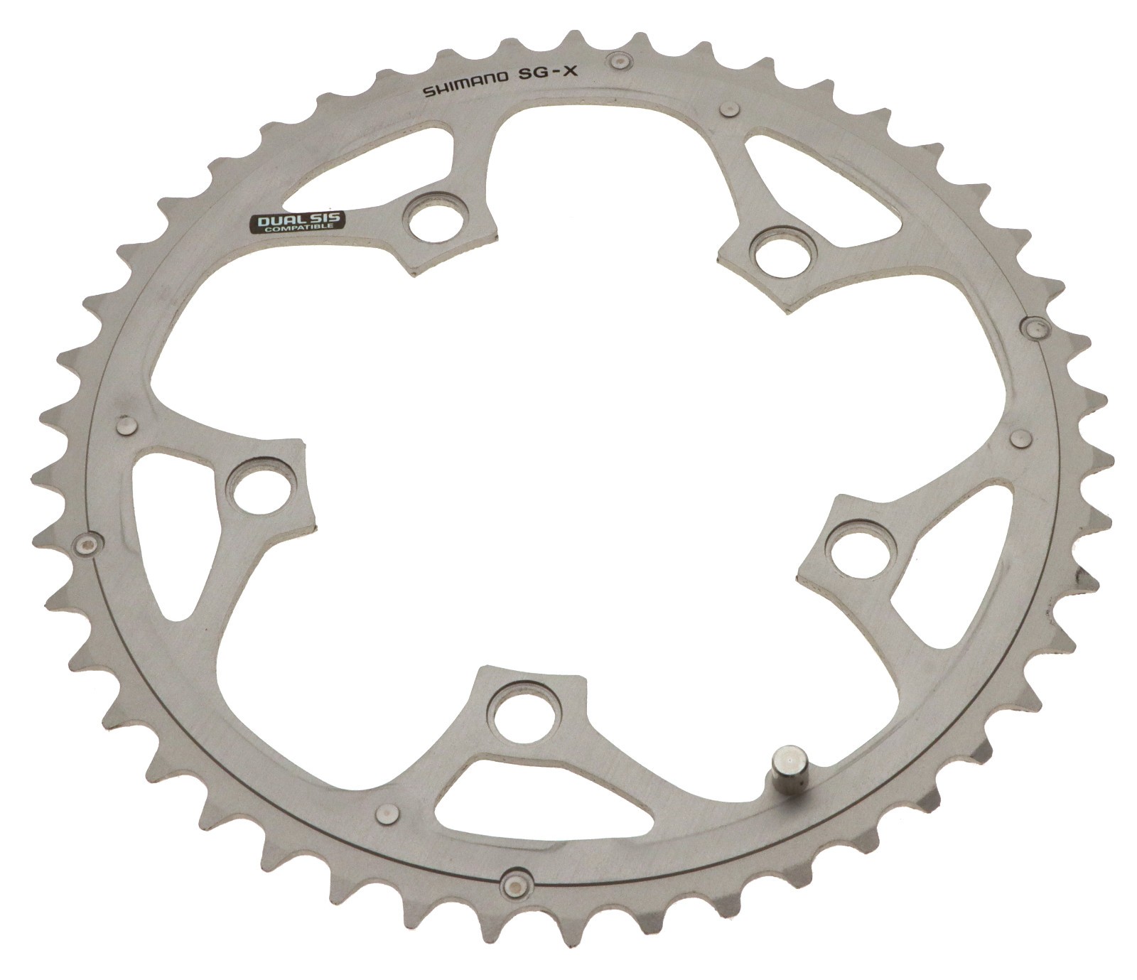 Shimano Deore LX SG-X 46T 9 Speed Chainring 110 BCD 5 Bolt Silver NOS