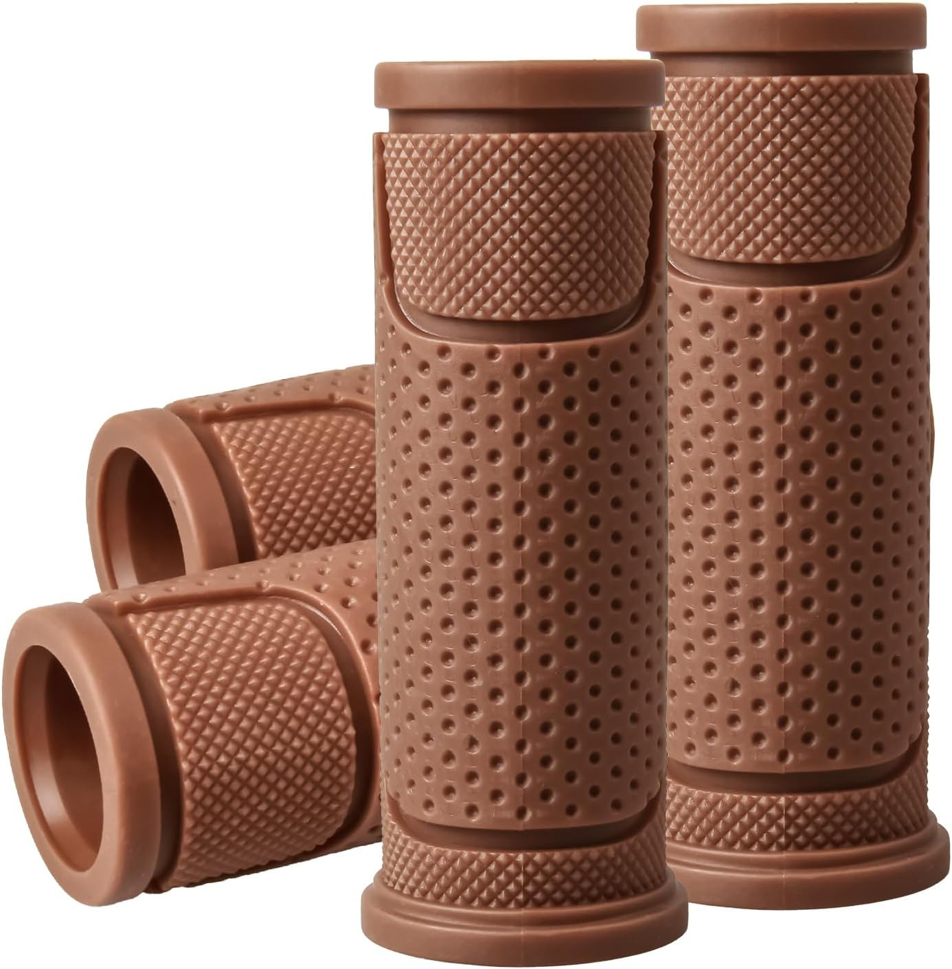 4 PCS Kids Bike Handlebar Grips | Black + Color Combo | 8 Options | Non-Slip 22.