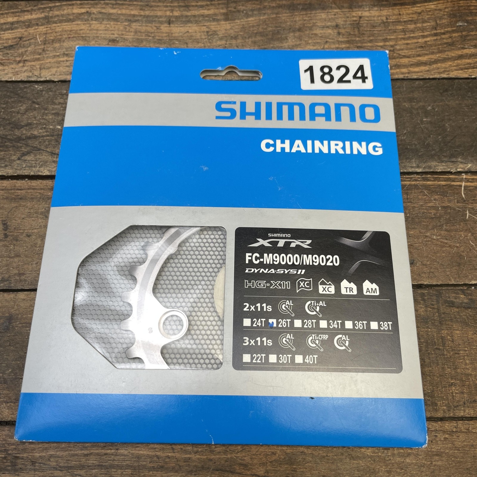 Shimano 26T Chainring XTR FC-M9000 4-Arm Asymmetrical 11 Speed MTB Mountain 26