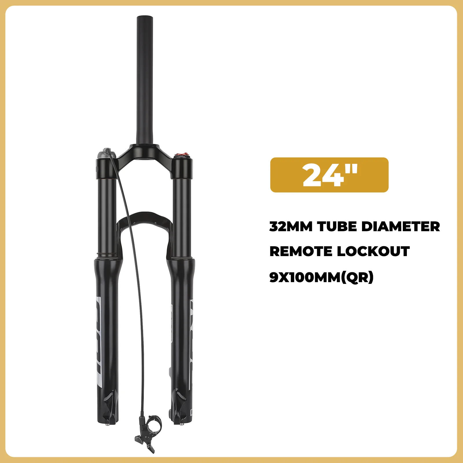 MTB Suspension Fork 20/24Inch Manual/Remote Lockout Air Oil Fork 100mm Travel