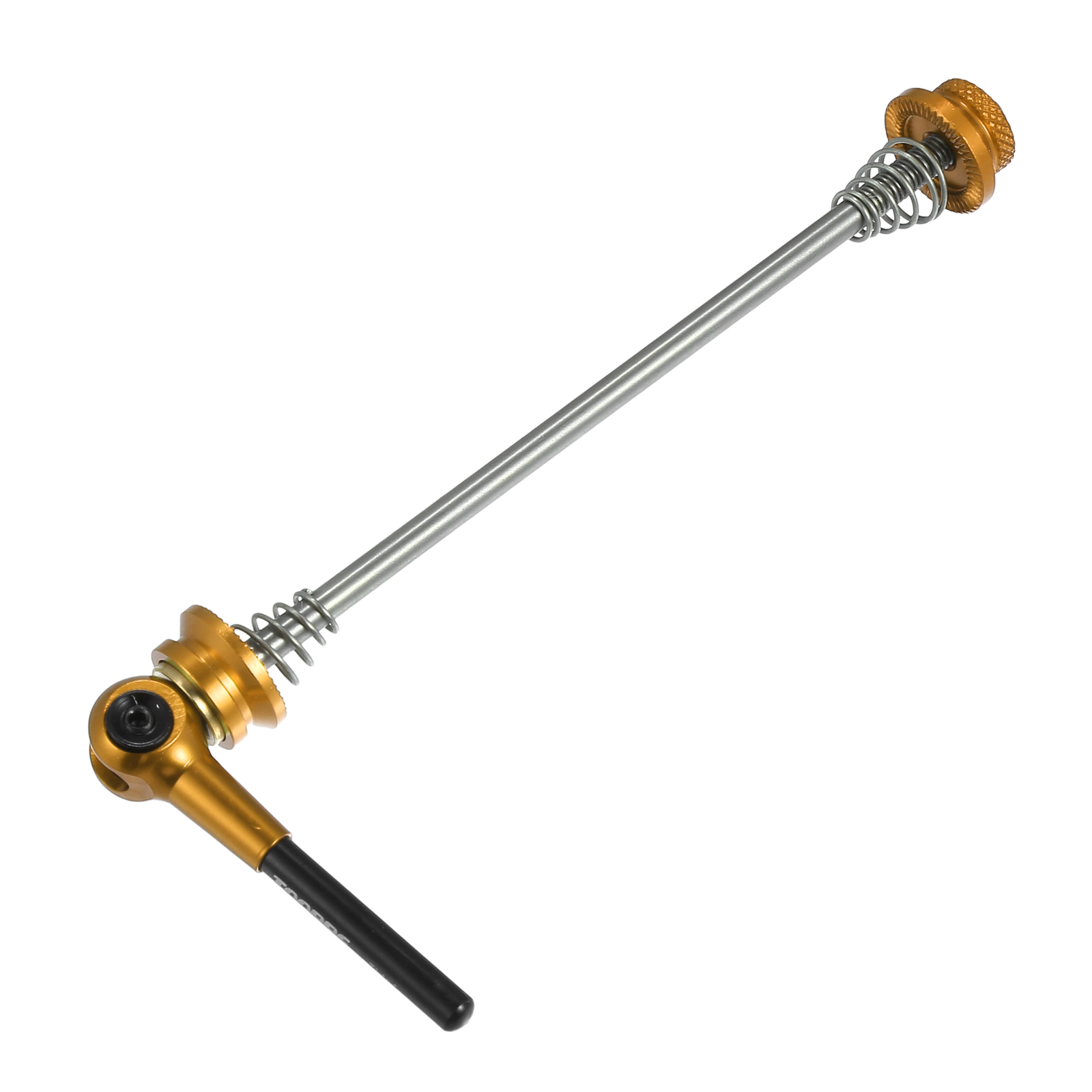 Universal Piece of 2 Bike Quick Release Axles Skewer Lever 140mm 180mm Gold Tone