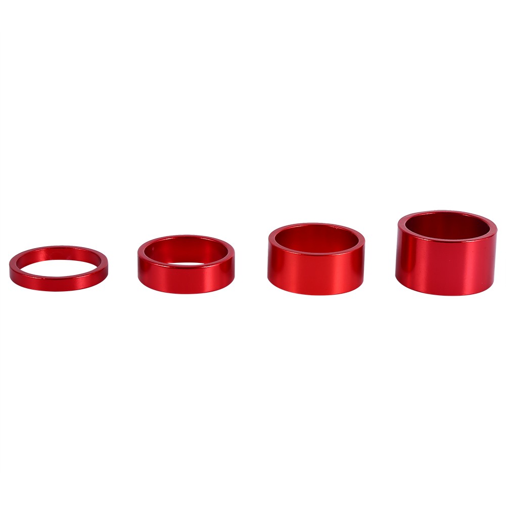 4 Colors 4Pcs/Set 5mm/10mm/15mm/20mm Aluminum Alloy Headset Spacer Bike Front