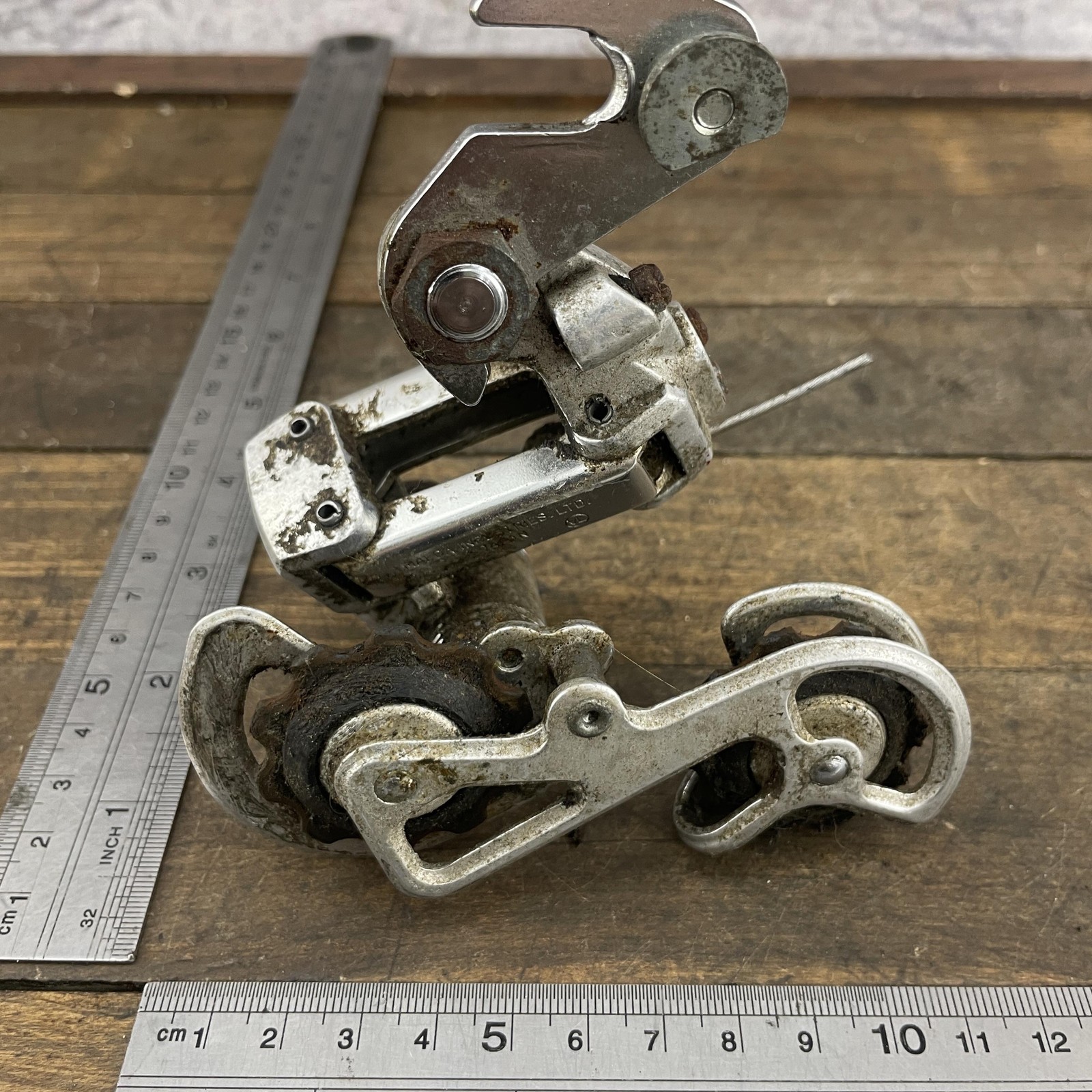 Vintage Fuji-VX Rear Derailleur Japan Maeda SunTour Claw Mount 245g Stuck Cable