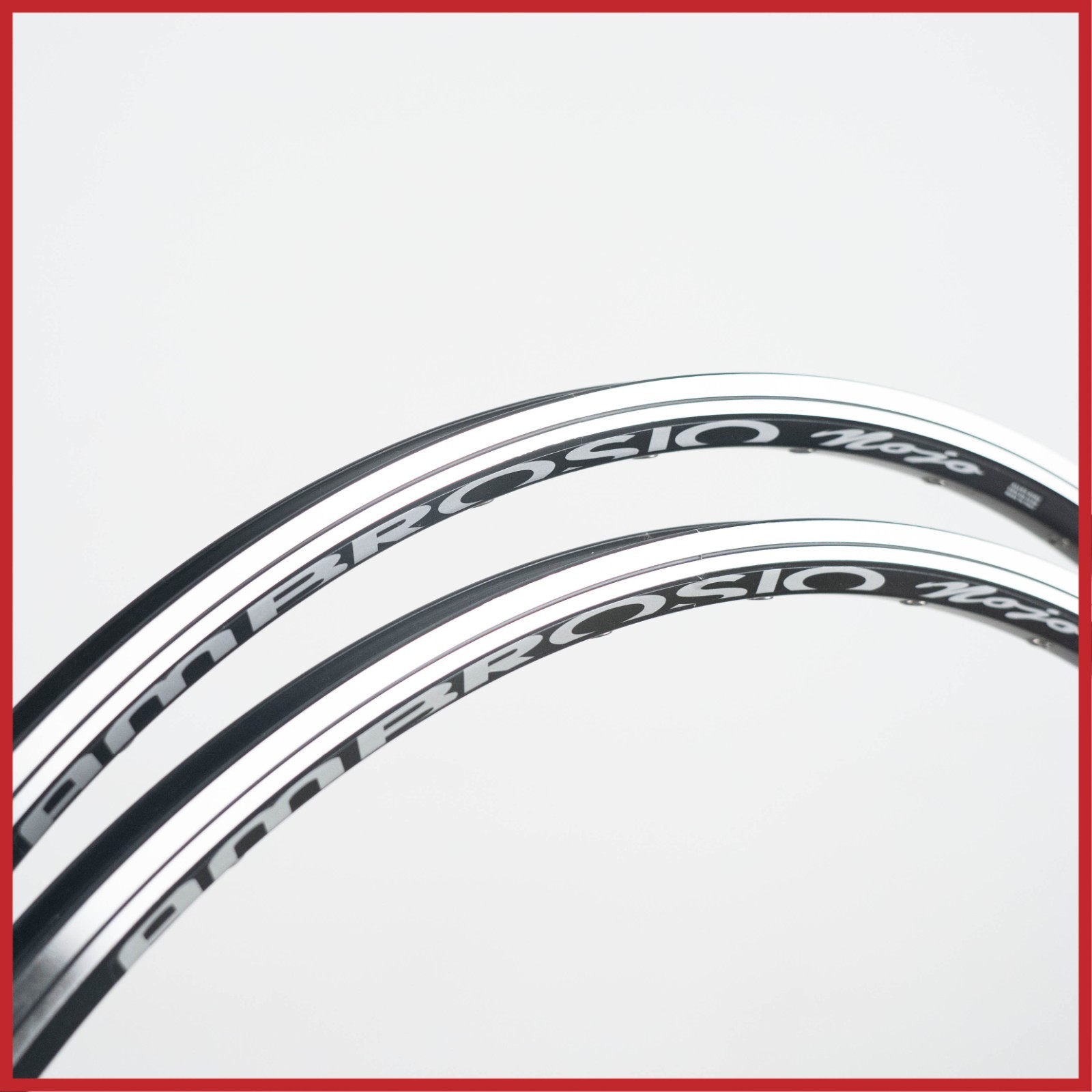 NOS AMBROSIO NOJO CLINCHER RIMS 26″ 32H VINTAGE MTB MOUNTAIN BIKE BLACK