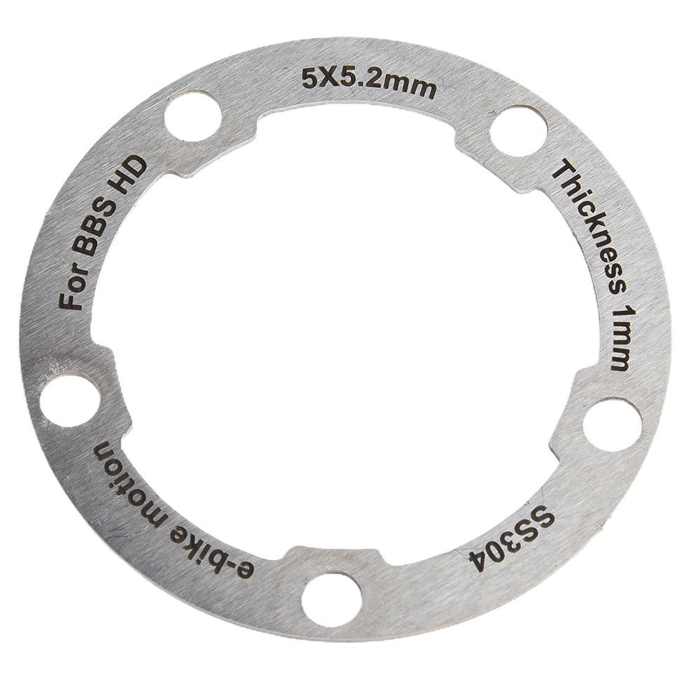 ChainRing Washer Ebike Accessories Replacement 58x58x1mm Aluminum Alloy