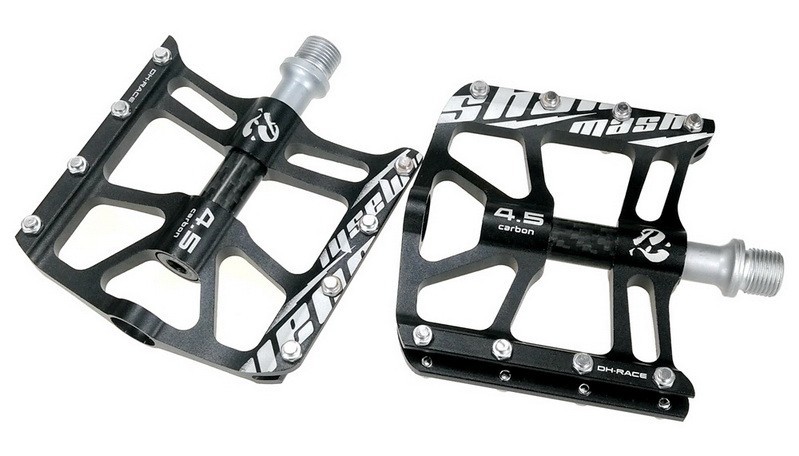 Aluminum Carbon Road MTB Mountain Bike Pedal 3 Bearing AM Flat Pedals Anti-slip