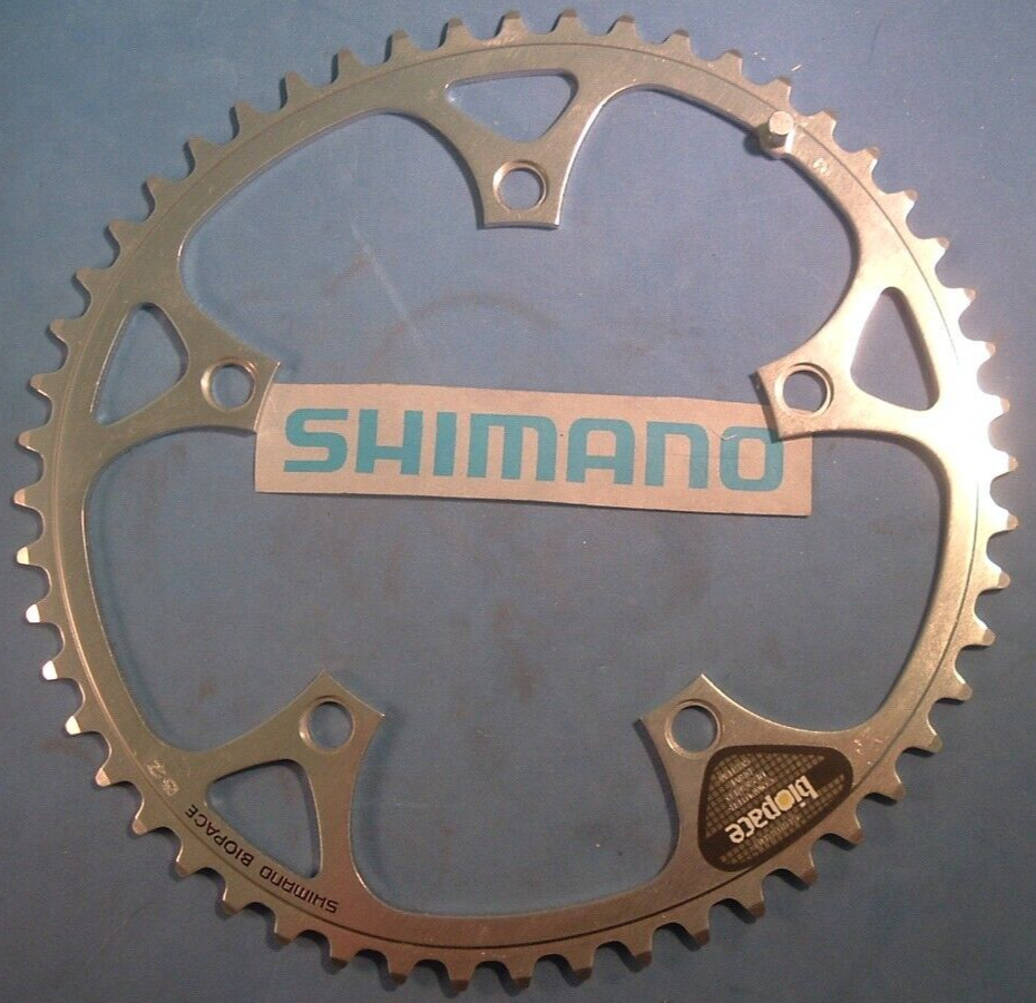 Shimano 600 52T Biopace LD Road NEW / NOS Chainring Oval- 6/7/8/9-Spd-130MM-Mint