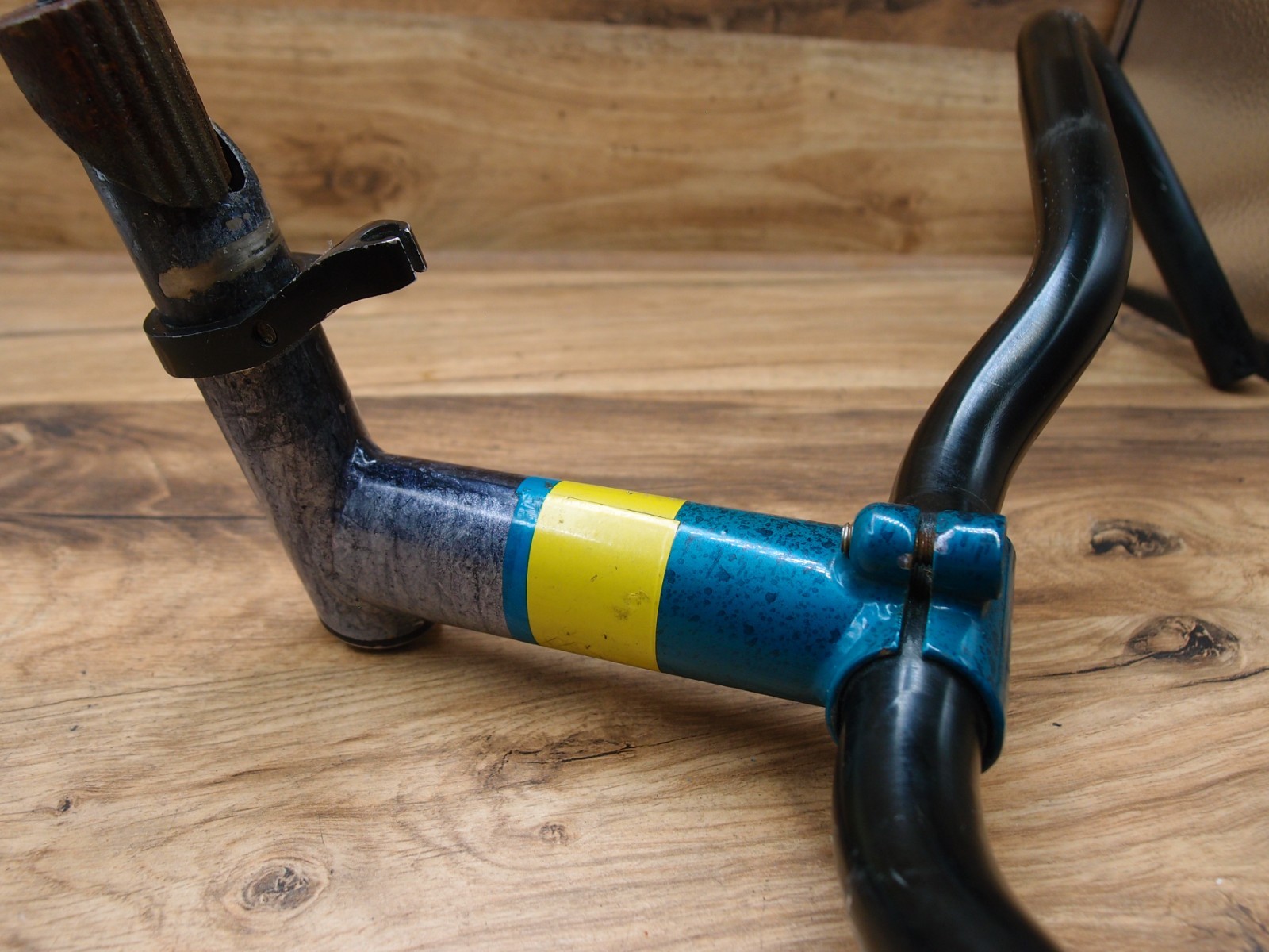 MTB bullbar handlebar Corratec + quill stem Corratec by nL steel 25.4 mm