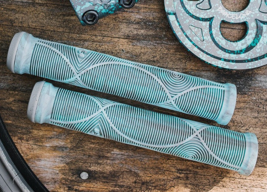 SUBROSA GENETIC BMX BIKE GRIPS + BAR ENDS GT HARO CULT RANT SHADOW TEAL DRIP NEW