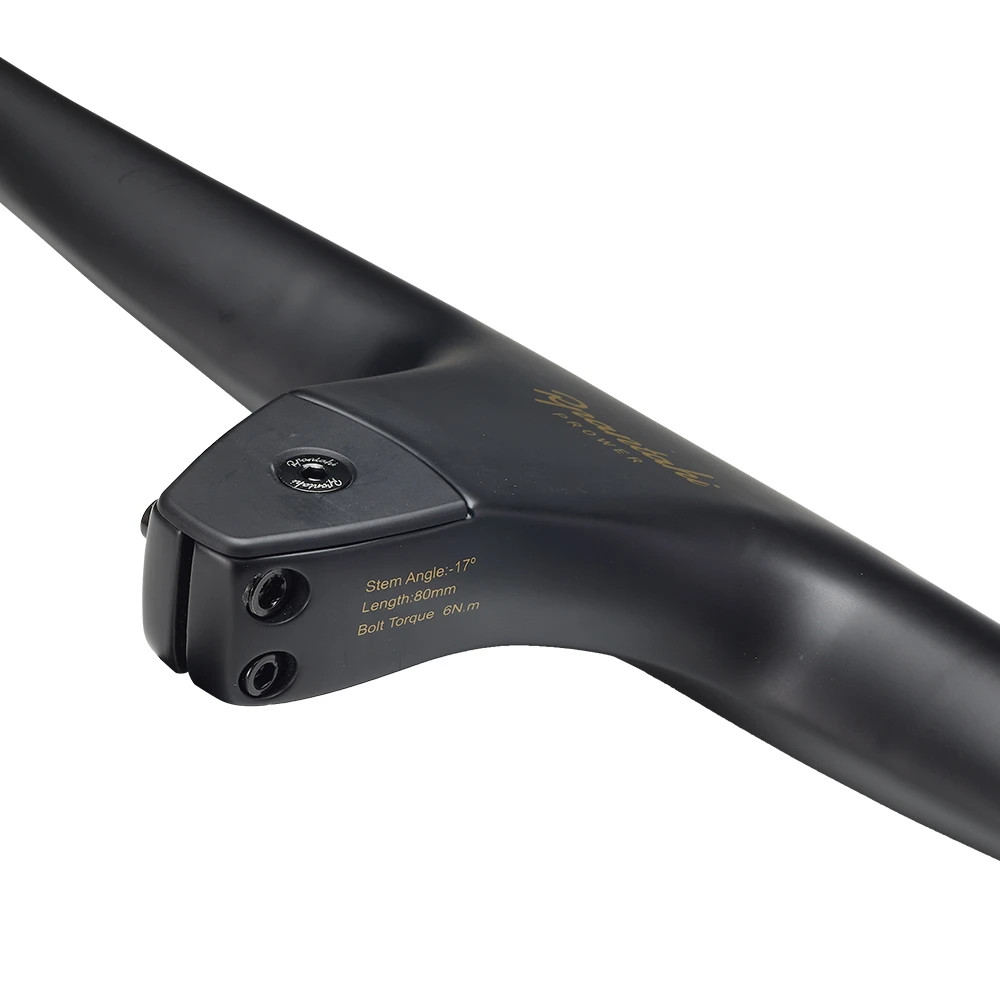 Utralight Full Carbon Fiber MTB Bicycle Integrated Handlebar -17 Degree 740mm