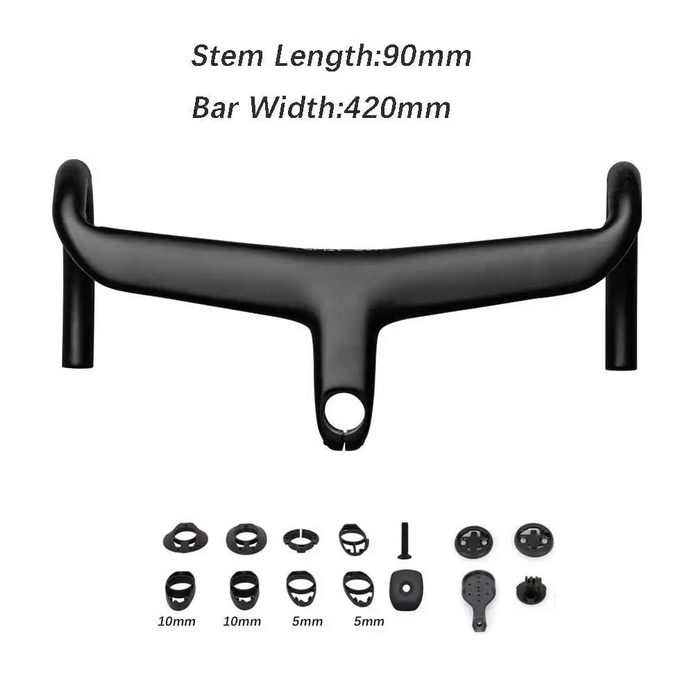 SL8 Carbon Bent Bar Internal Cable Routing SL7 Road Bike Drop Bar with Spacer