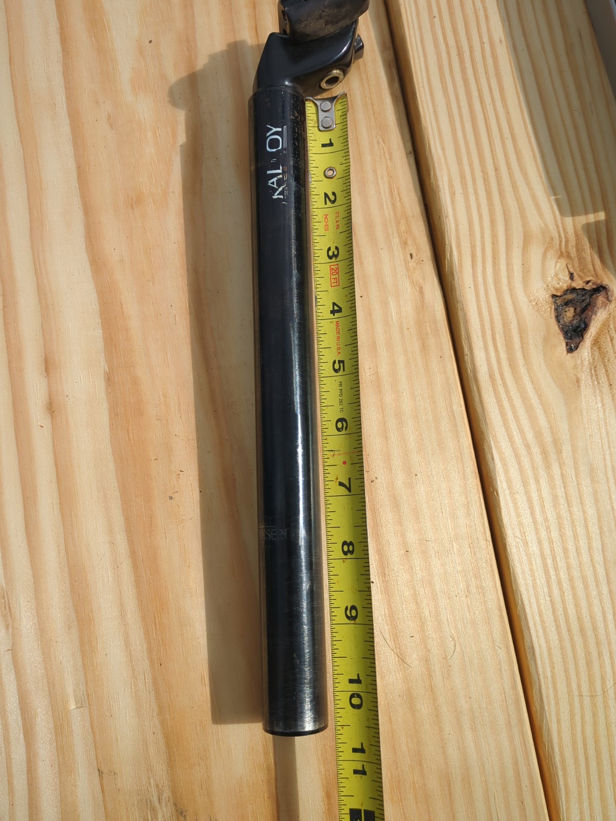 Used KALLOY Bike Bicycle Alloy Seat Post 27.2mm Black