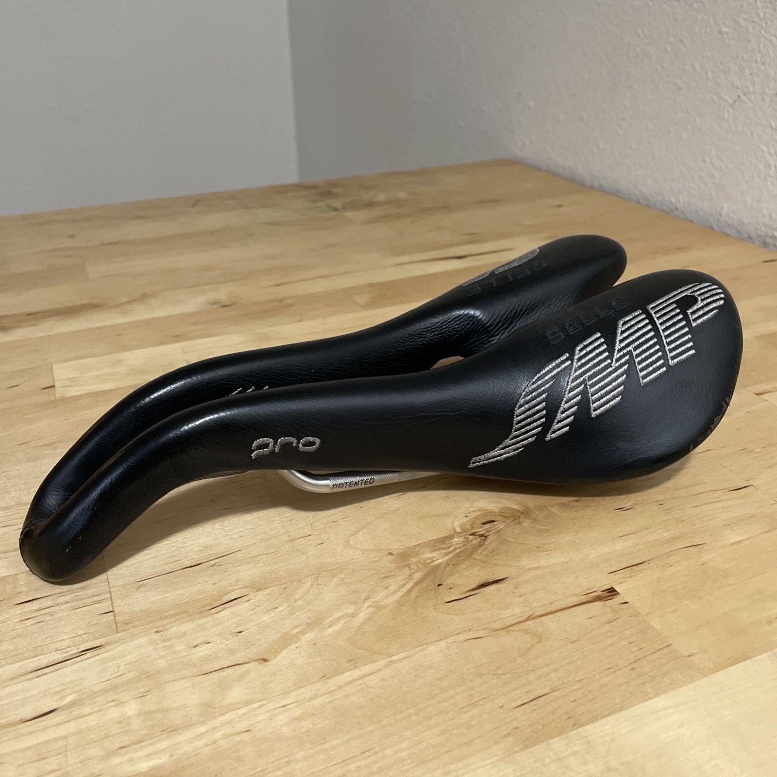 Selle SMP Pro Black Saddle Excellent Condition Made in Italy 150 x 280mm