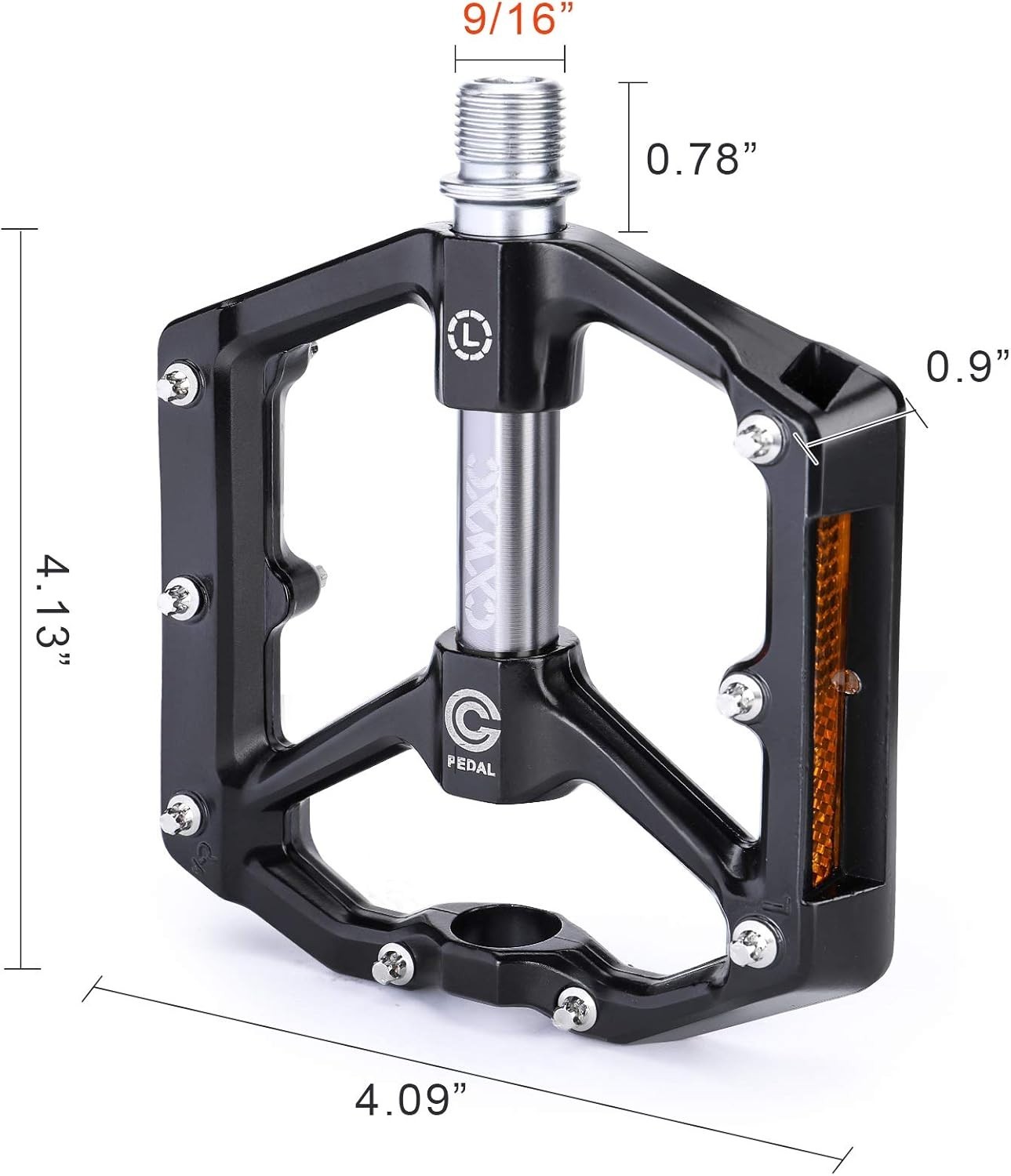 Aluminum Alloy Bike Pedals with Anti-Skid Nails – Lightweight & Durable 4.13″