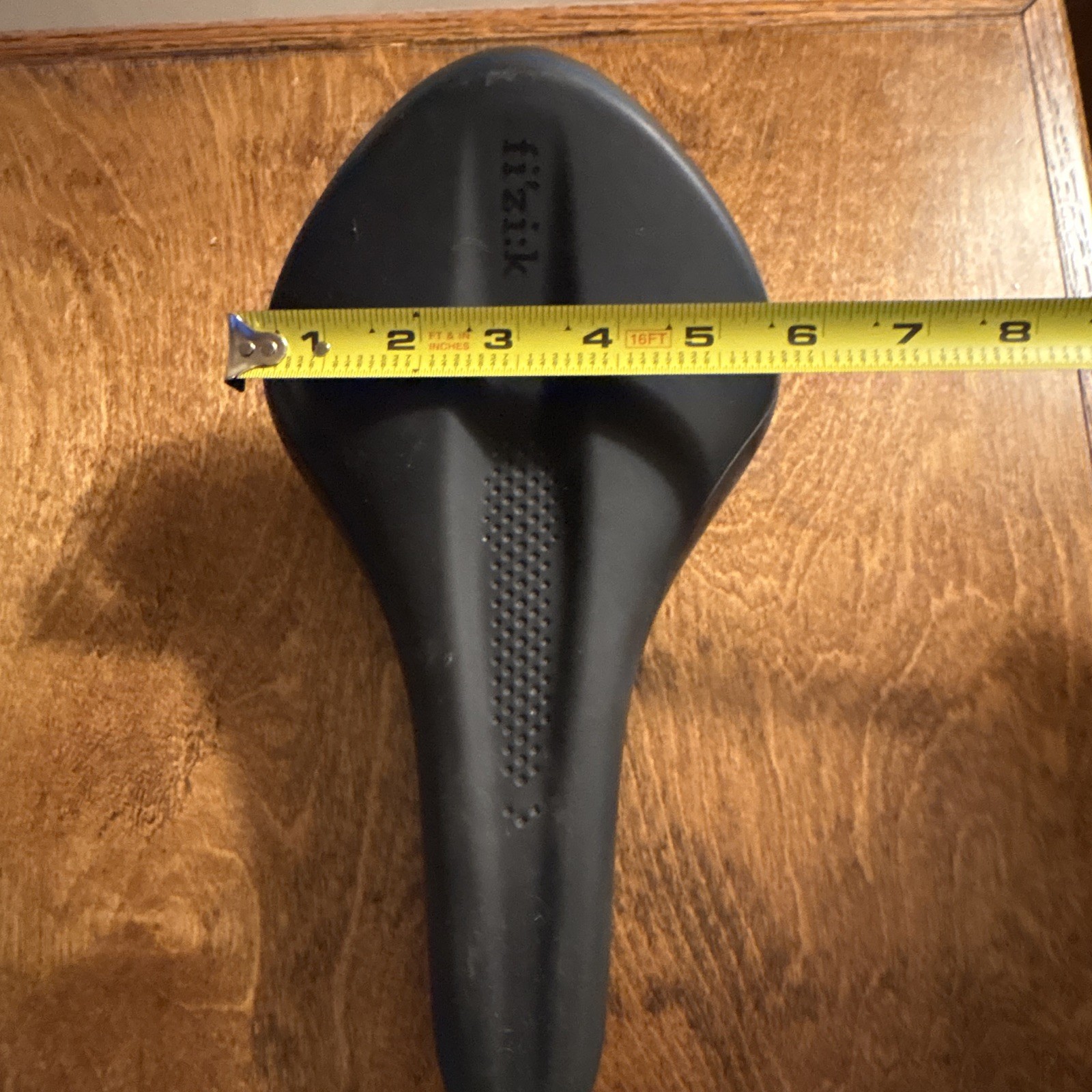Fizik Road/Mountain/Hybrid Bike Saddle Seat – Black Synthetic/Steel 10×5 in