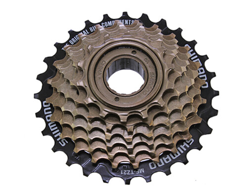 NEW! GENUINE BICYCLE 7 SPEED MULTIPLE FREEWHEELS 14/28T INDEX IN BLACK SHIMANO