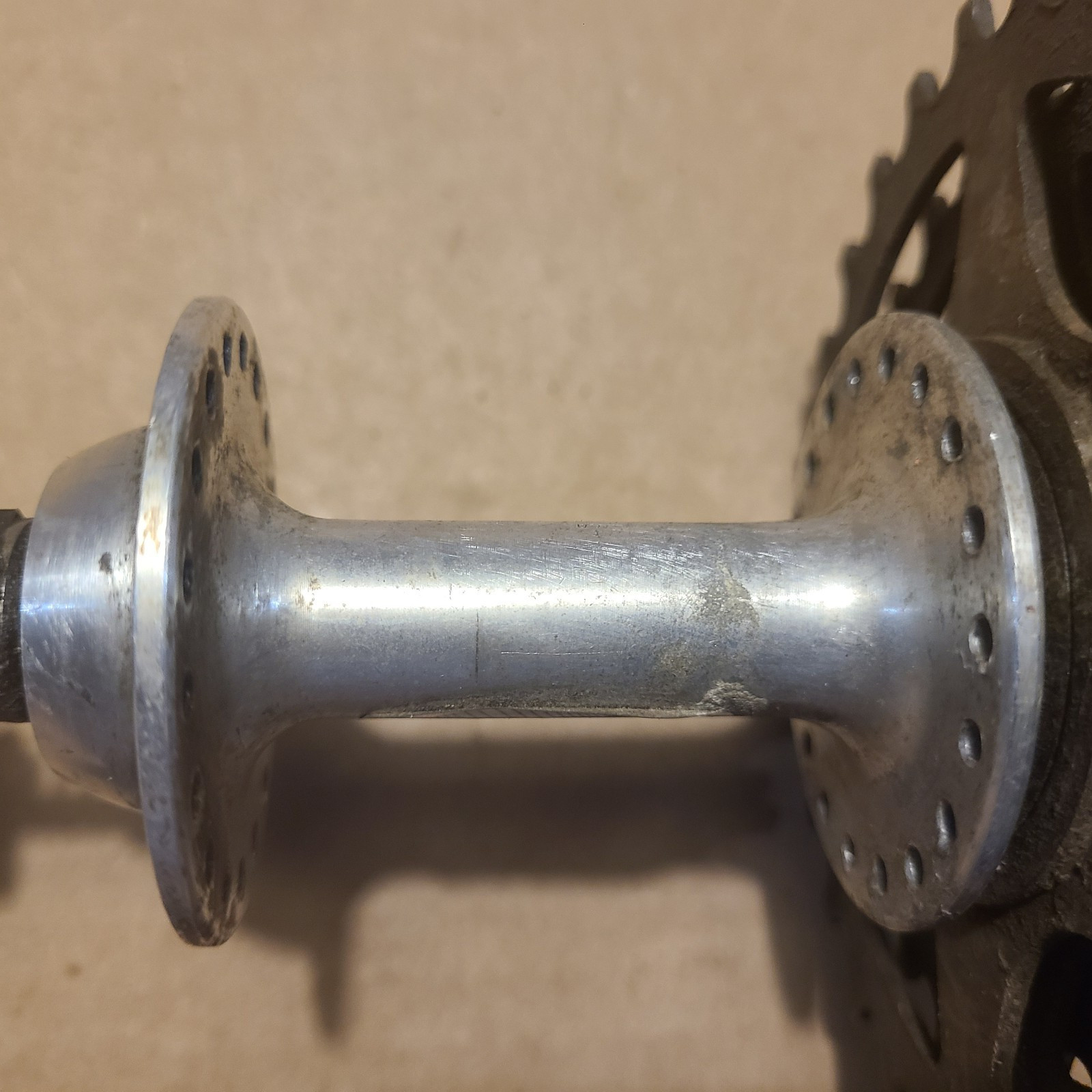 Vintage Maillard Helicomatic Rear Hub 36H 6-Speed Cogset QR Skewer France 126mm