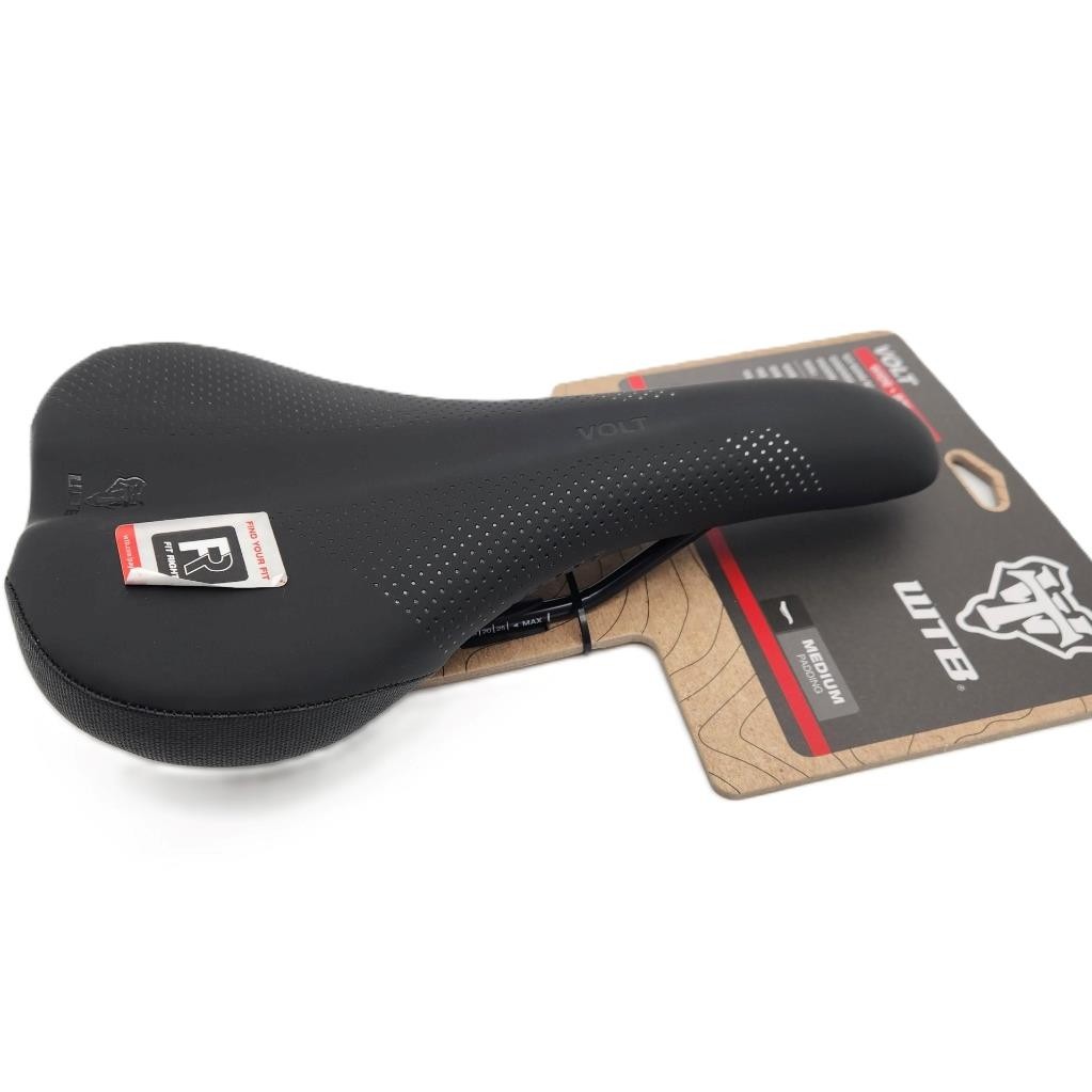 WTB Volt Wide Bicycle Saddle Unisex Seat – Steel Rails 150mm x 265mm Black