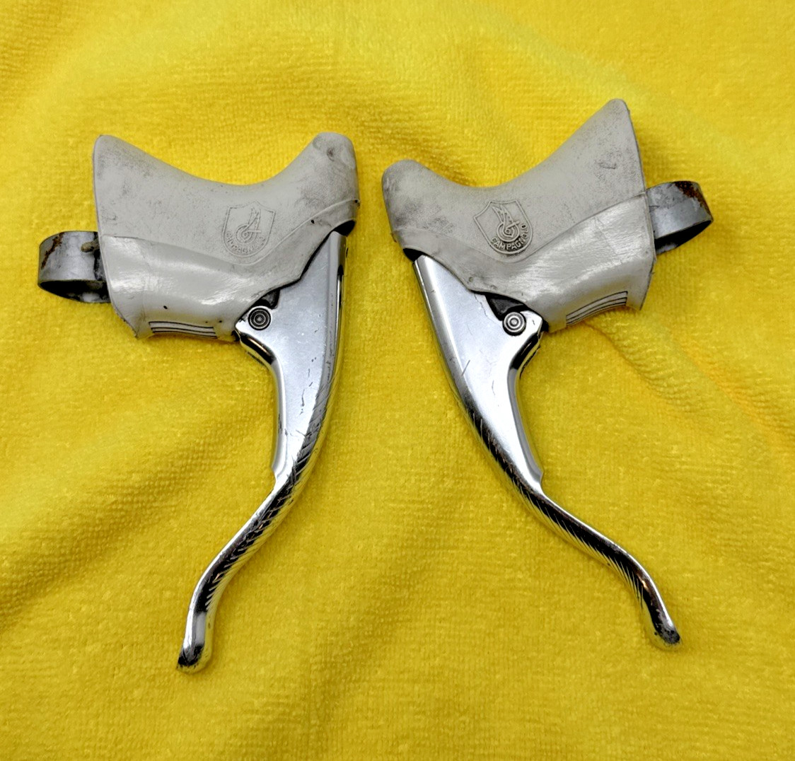 Vintage Campagnolo C-Record Athena 1st Gen Aero/Non-Aero Brake Levers w/Hoods