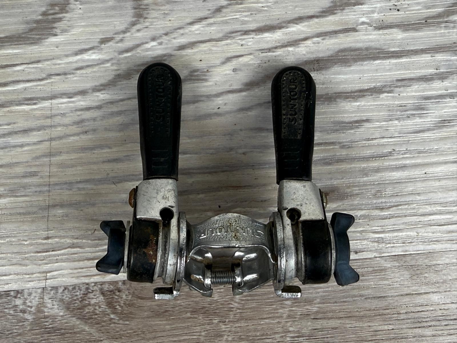 Vintage SunTour Down Tube Friction Shifter Set 28.6 Clamp Road Touring Bike