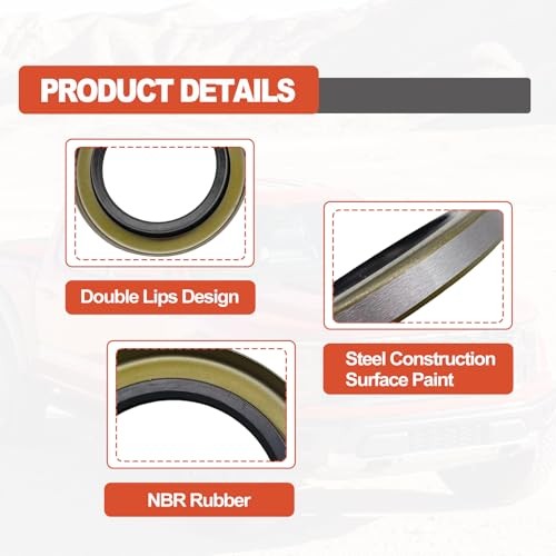 Stymart 2.25″ ID x 3.376″ OD Double Lip Grease Seal, Hub Wheel Grease Seal,