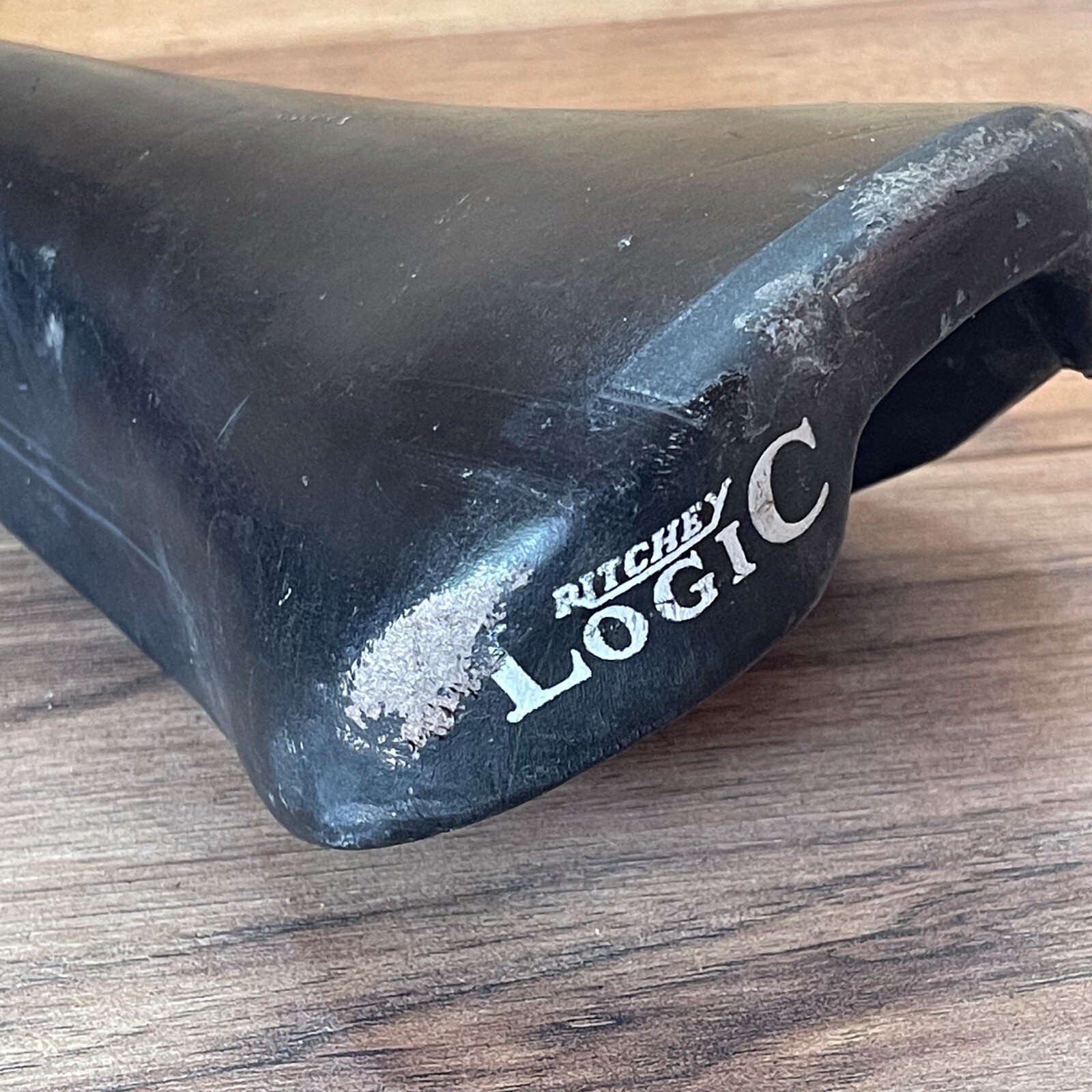 Vintage Ritchey Logic MTB Saddle Viscount Special Development Black Leather