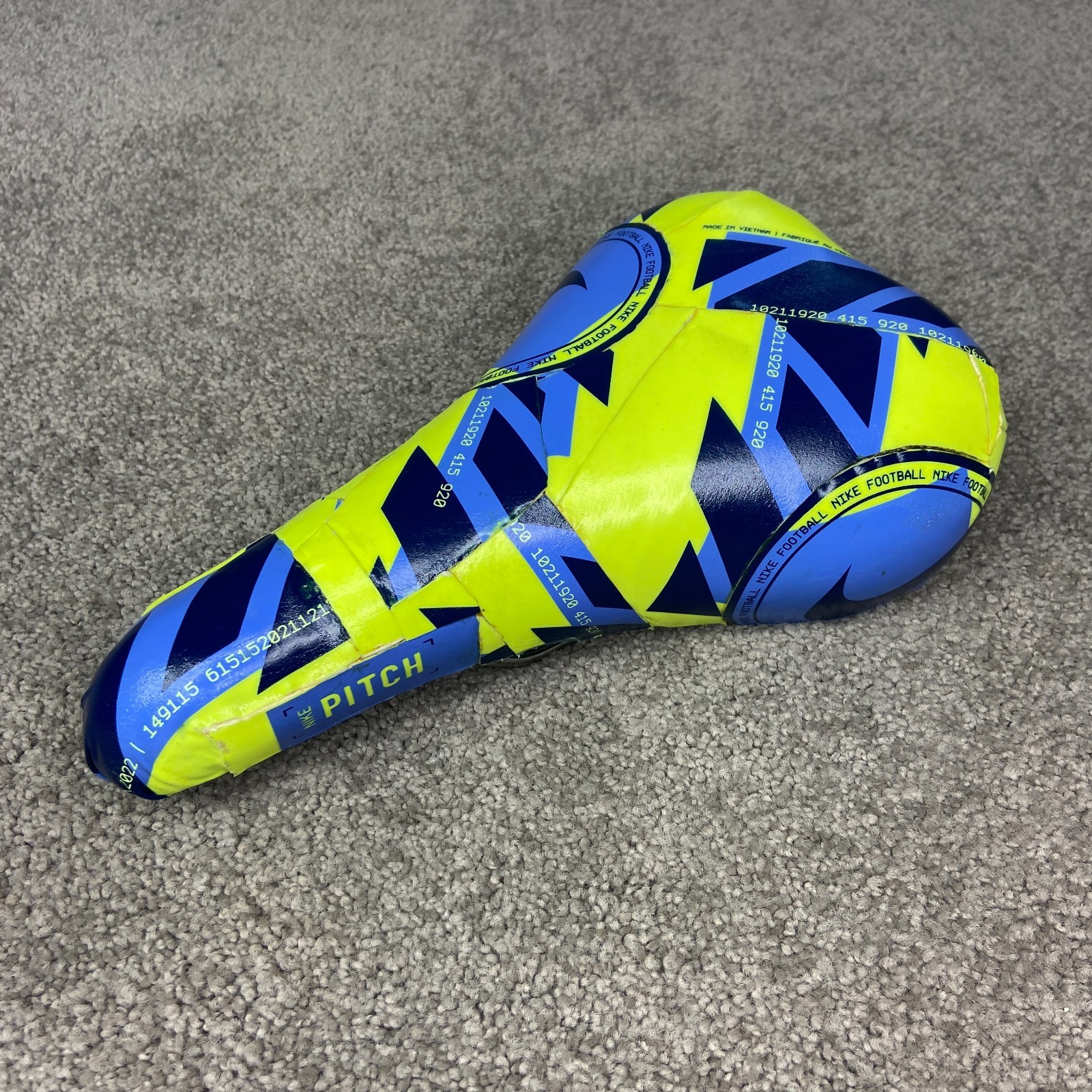 Custom Made Nike Bike Saddle Upcycled Soccer Ball Comfort Seat