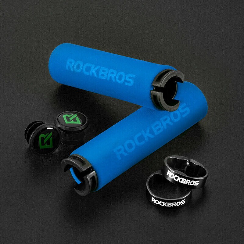 Bicycle Handlebar Grips Soft Silicone Sponge Cycling MTB BMX Road Bike ROCKBROS