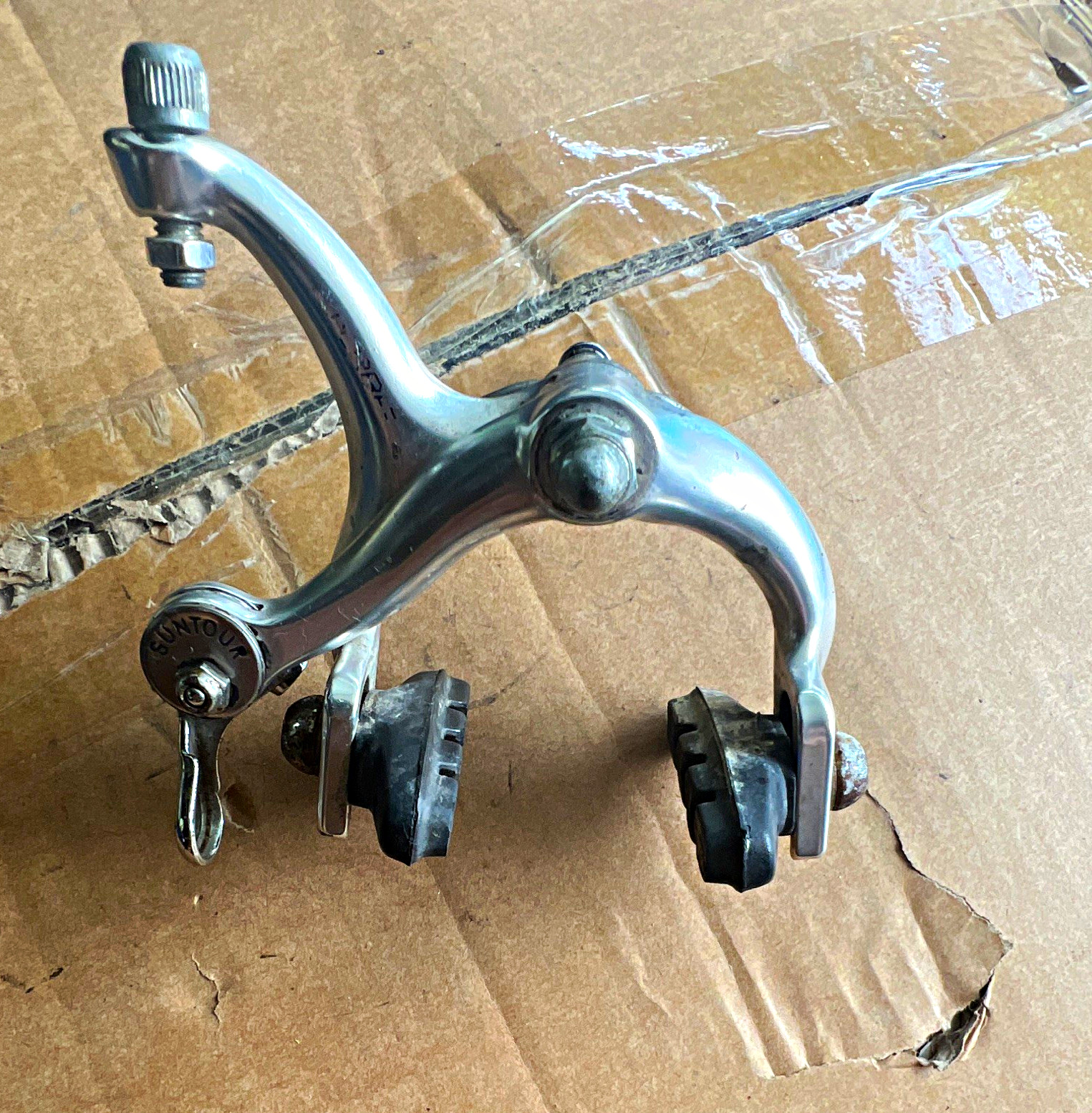 Suntour Superbe NGC 4000 Silver Side Pull Caliper Brake (front)