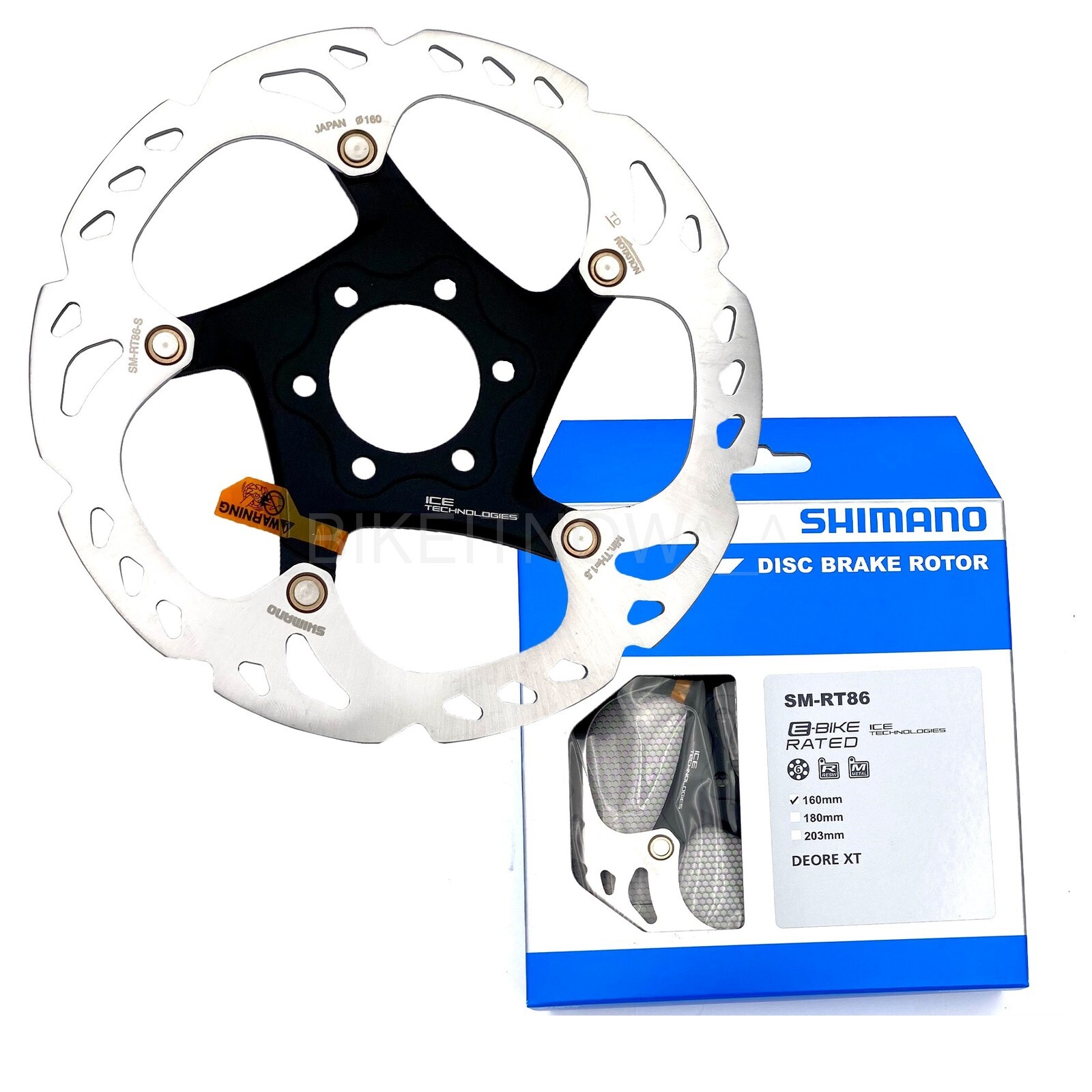 2x Shimano XT SM-RT86 RT86S 160mm 6-Bolt IceTech Disc Brake Rotor ISMRT86S2