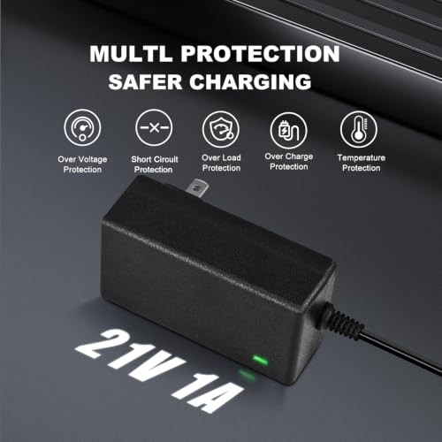 21V Charger for Mini Chainsaw, Drill, Wrench, Screwdriver, Trimmer, 1A 2.0Ah