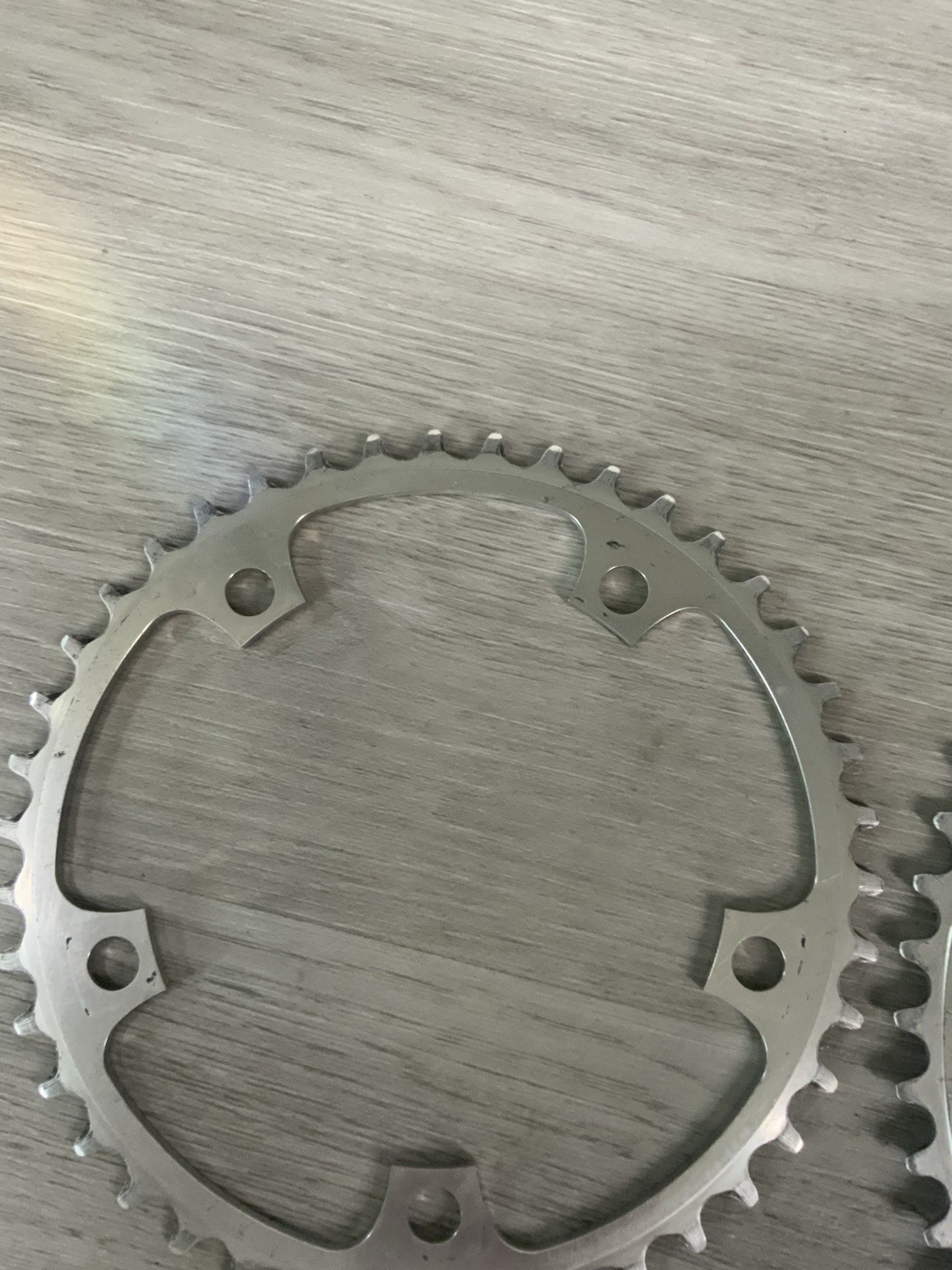 SHIMANO DURA ACE CHAIN RINGS (2) 42-53 TOOTH 130 BCD 6, 7, OR 8 SPEED 7400 BOLTS