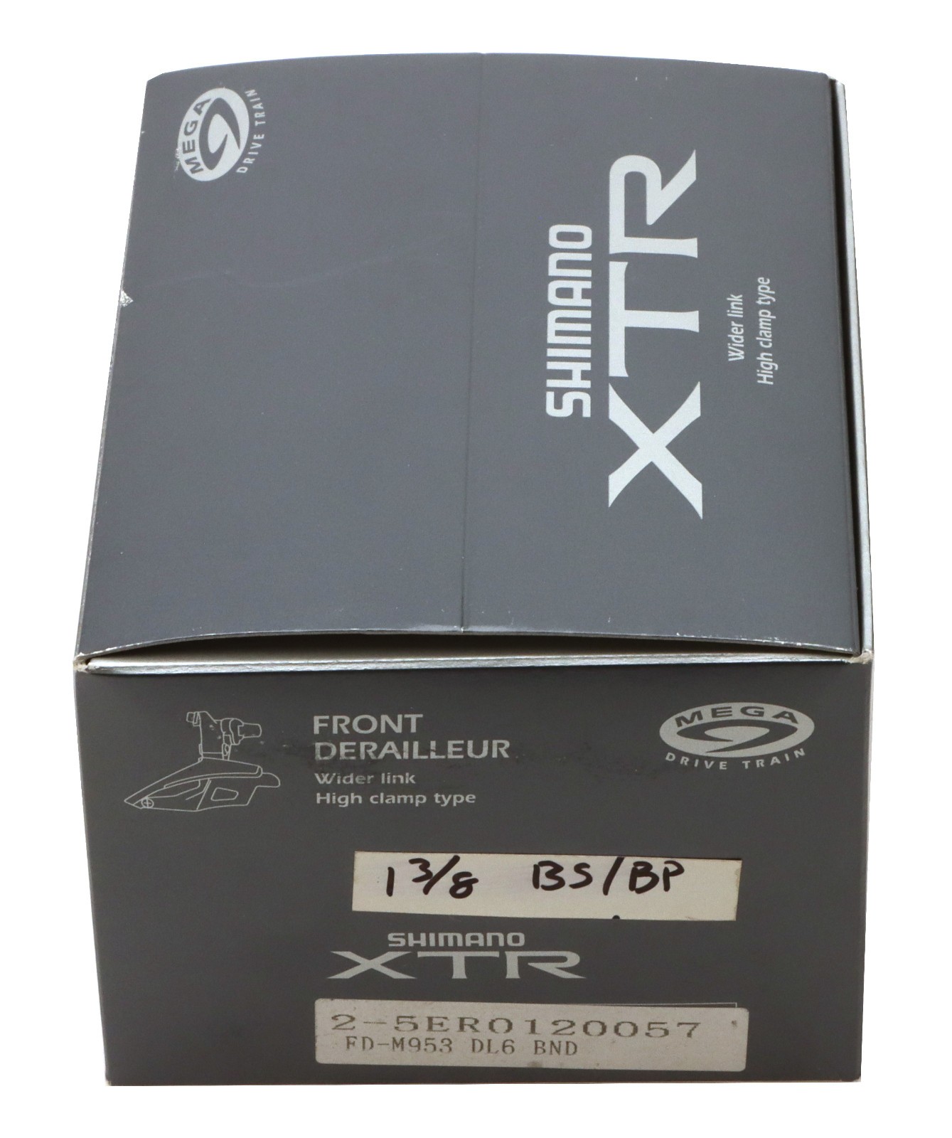 Shimano XTR FD-M953 DL6 Front Derailleur 3x9s Clamp-On 34.9mm B.Swing/B.Pull NOS