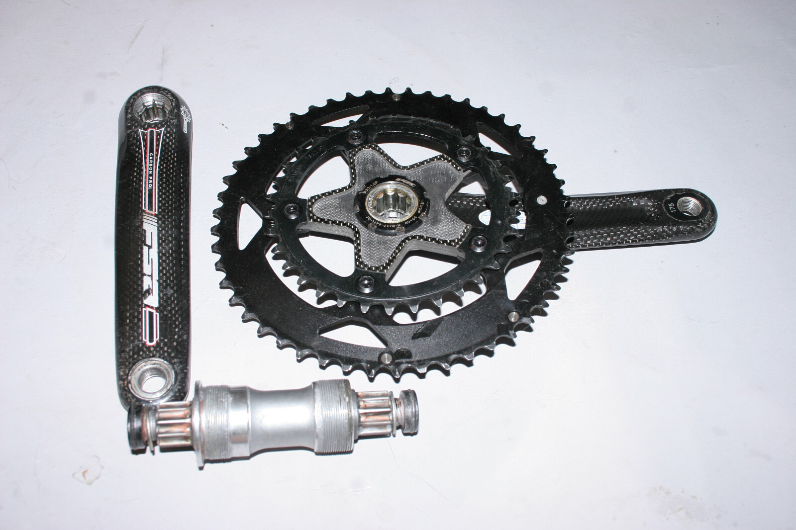 FSA Carbon Pro Crankset (50/34T) with Platinum Pro Ti BB
