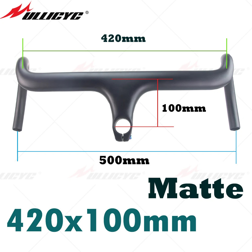 Carbon Bike Internal Wiring Integrated Drop Bar for 28.6mm Fork Tube with Spacer