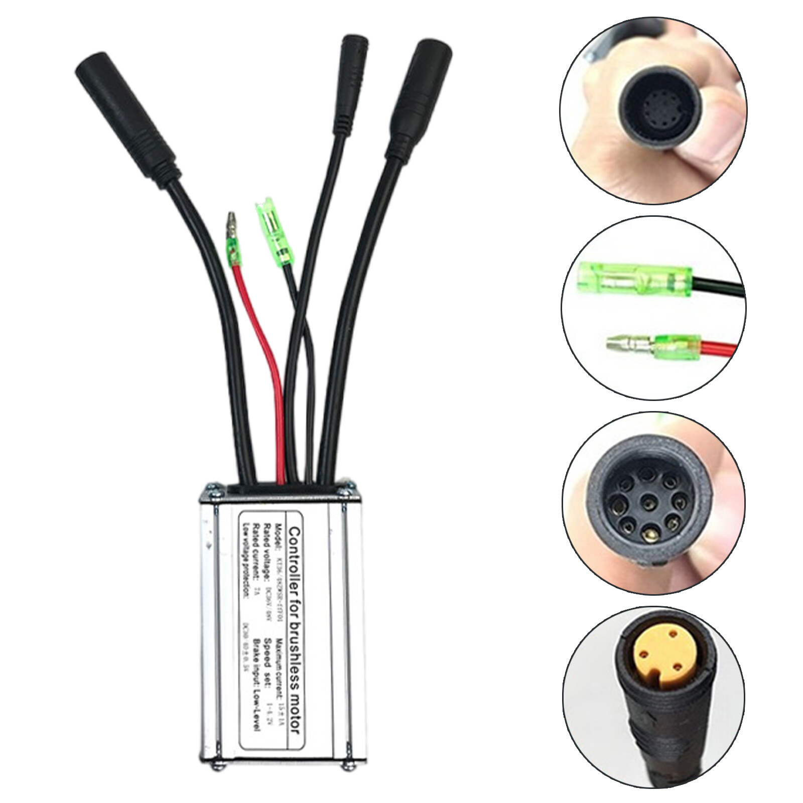 New 36V/48V 15A E-bike Brushless Waterproof Controller Fit For 250W 350W