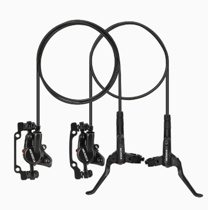 2pcs MTB Bike Hydraulic Disc Brake 2-Piston Front/Rear 800/1400mm +160mm Rotor