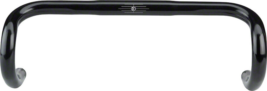 Dimension Short Drop Handlebar 26mm Clamp 40cm Width 340g Black Aluminum