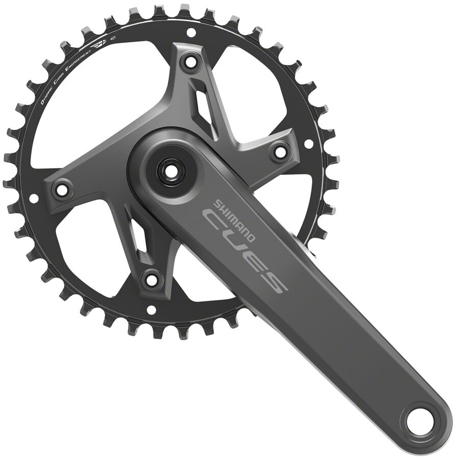 Shimano CUES FC-U6000-1 Crankset – 170mm, 9/10/11-Speed, 40t, Asymmetric 110 BCD