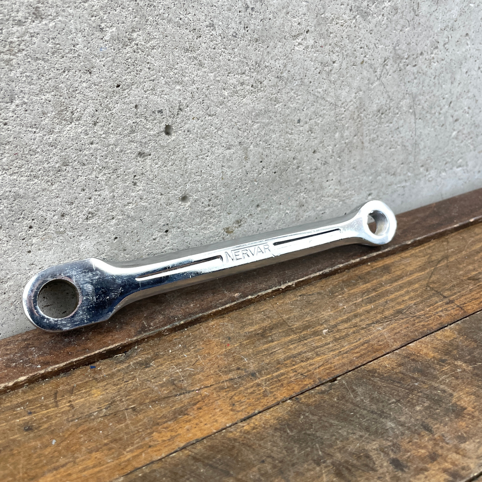 Vintage Nervar Crank Arm LEFT 165 mm Steel Chrome Cottered Peugeot Race France