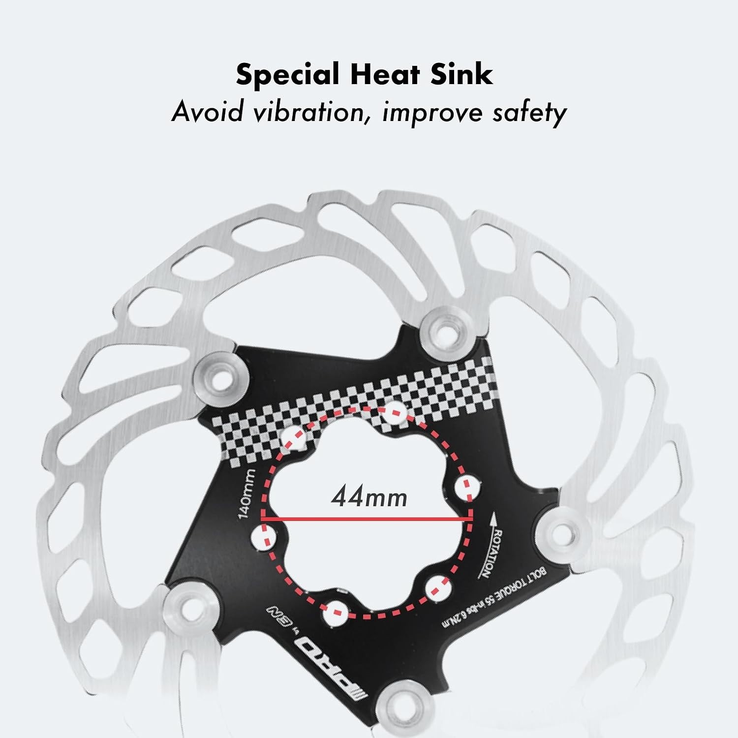 DJC Bike Brake Disc Rotor MTB Floating Brake Disc 140mm 160mm 180mm 203mm wit…