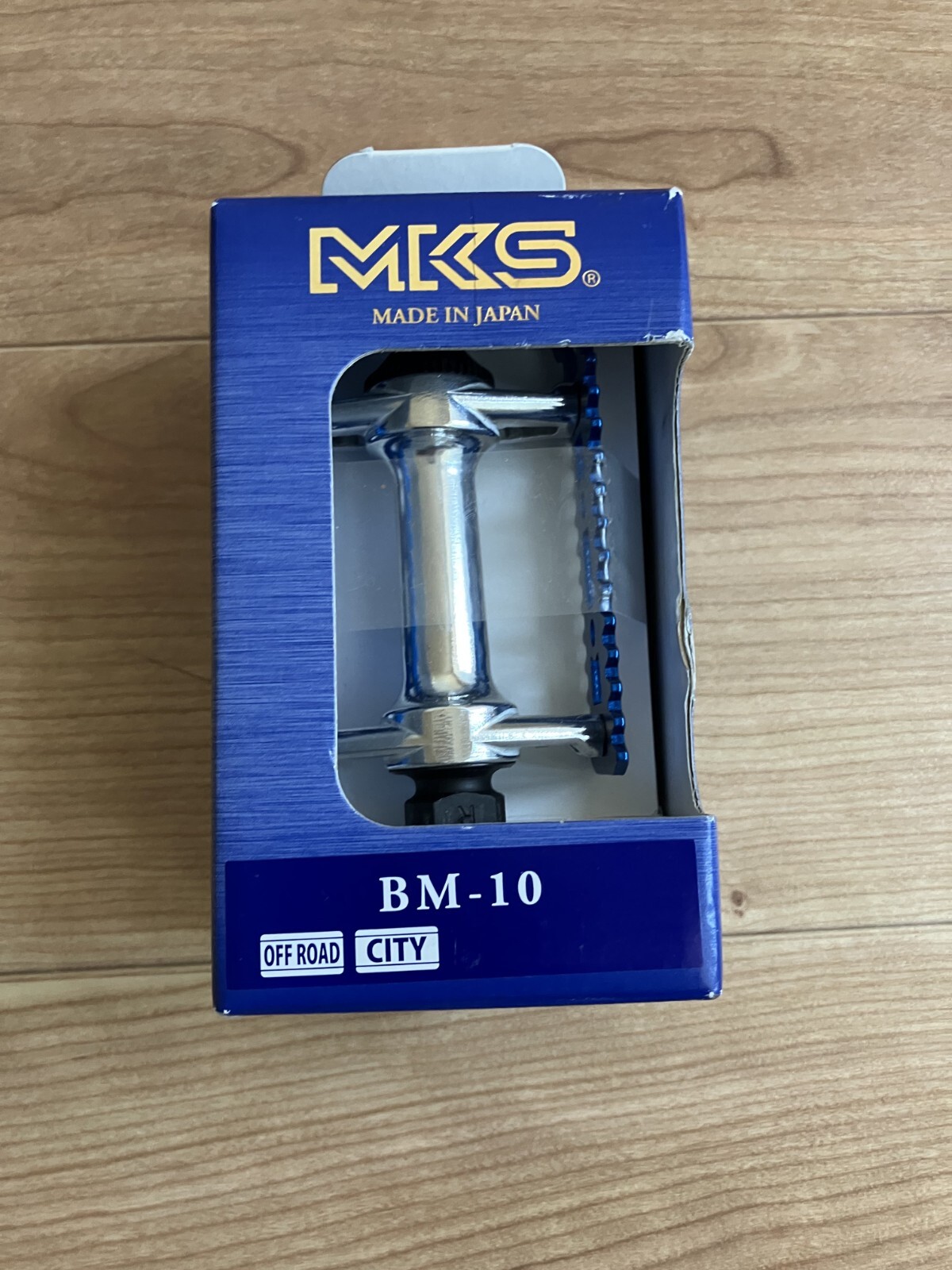 MKS Bicycle Pedals FOOT JAWS bm-10 Blue cage 3.9″ × 2.4″ Pair of Pedals JAPAN